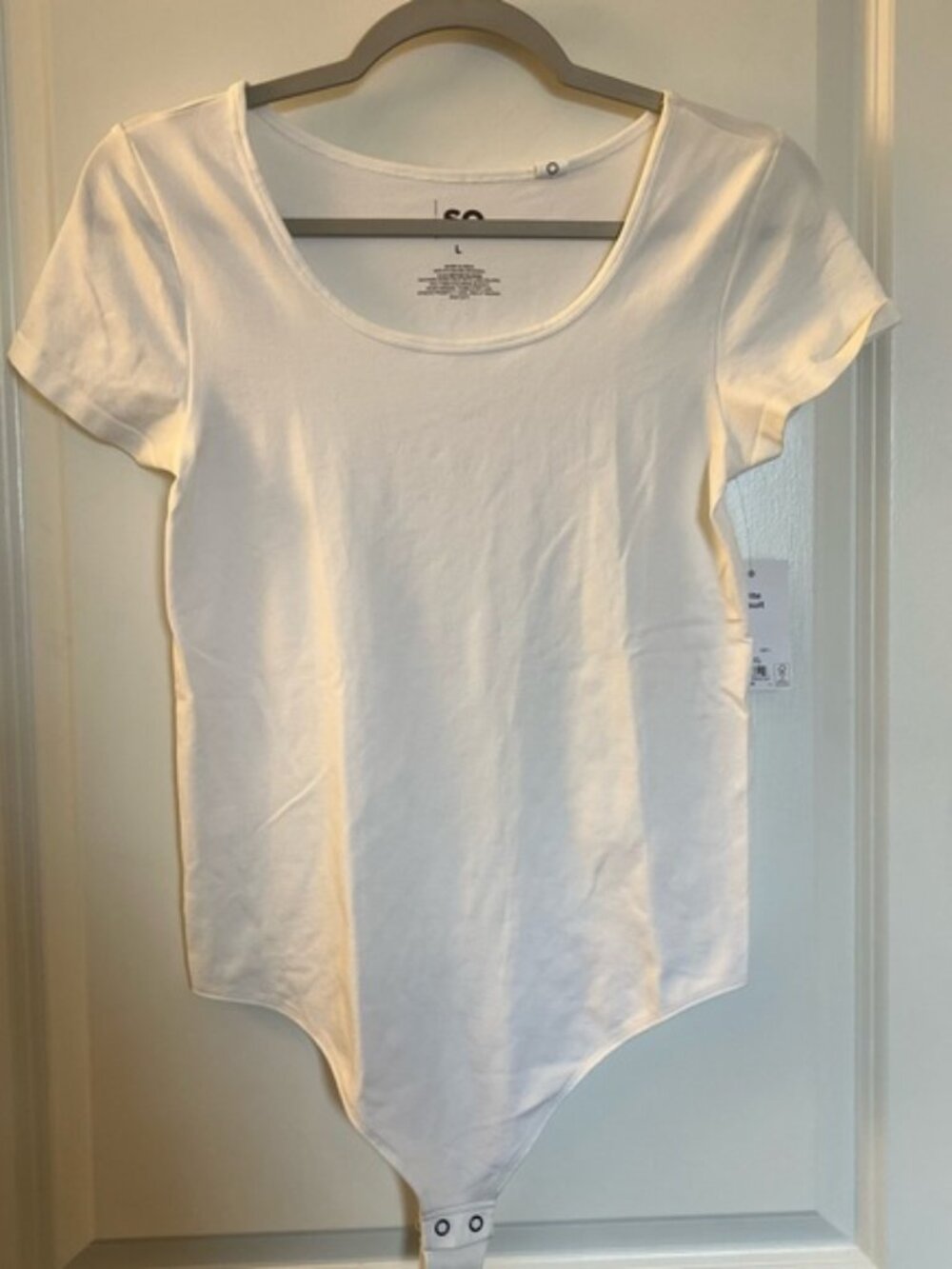 NWT SO White Scoop Neck Bodysuit